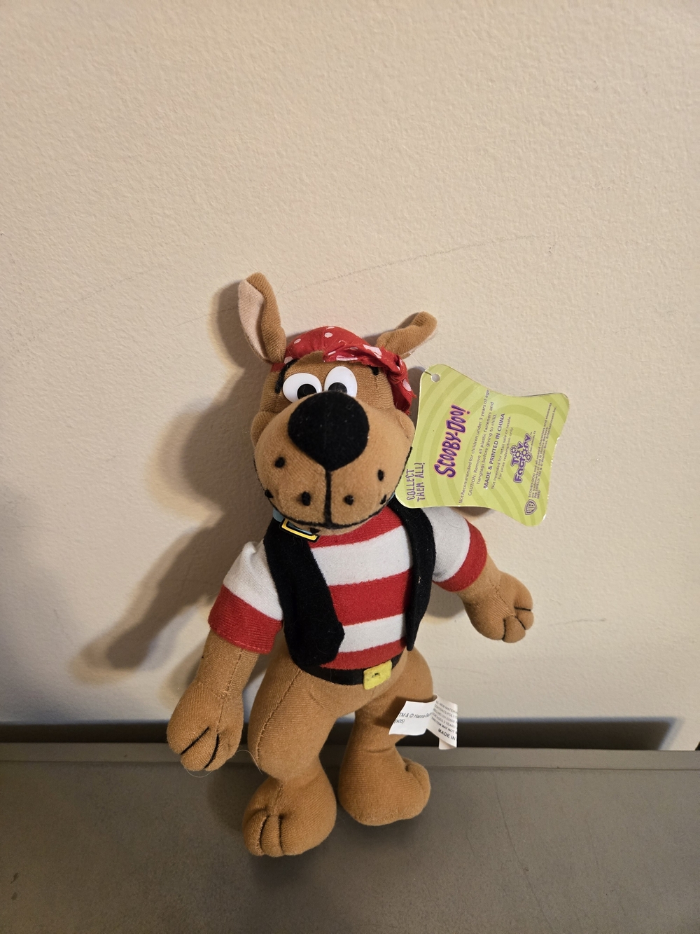 Toy Factory Pirate Scooby-Doo Plush Stuffed Animal with Tags - 9"